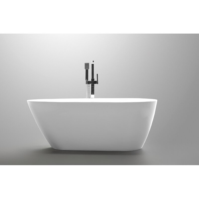 59" X 30" Freestanding Soaking Bathtub & Reviews | AllModern